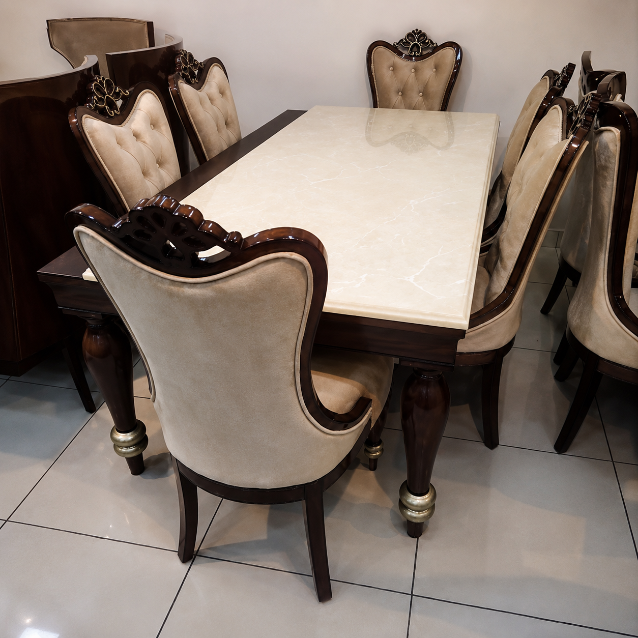 Composite Crème Plain Table