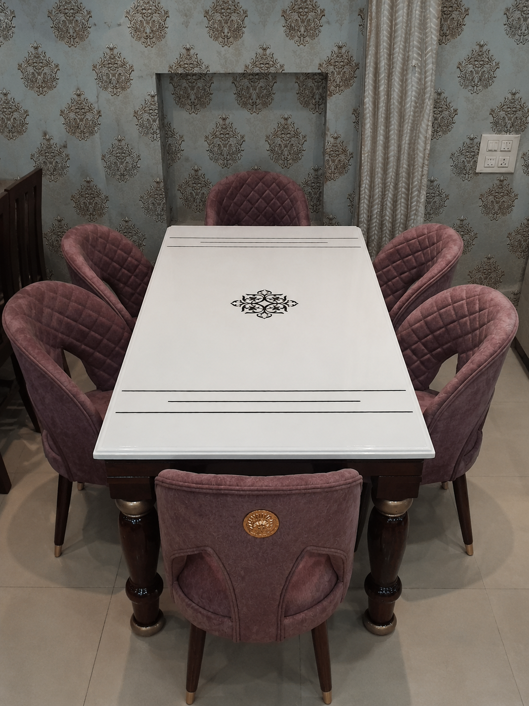 White composite chair & table set